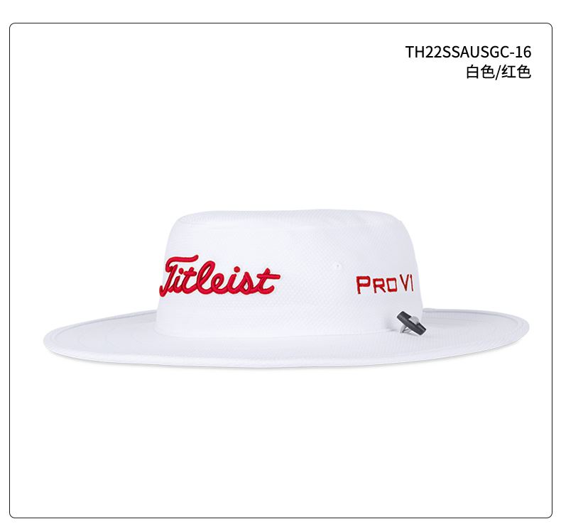 Titleist 男士Tour Aussie圓頂帽 TH22SSAUSGC-16 白/紅