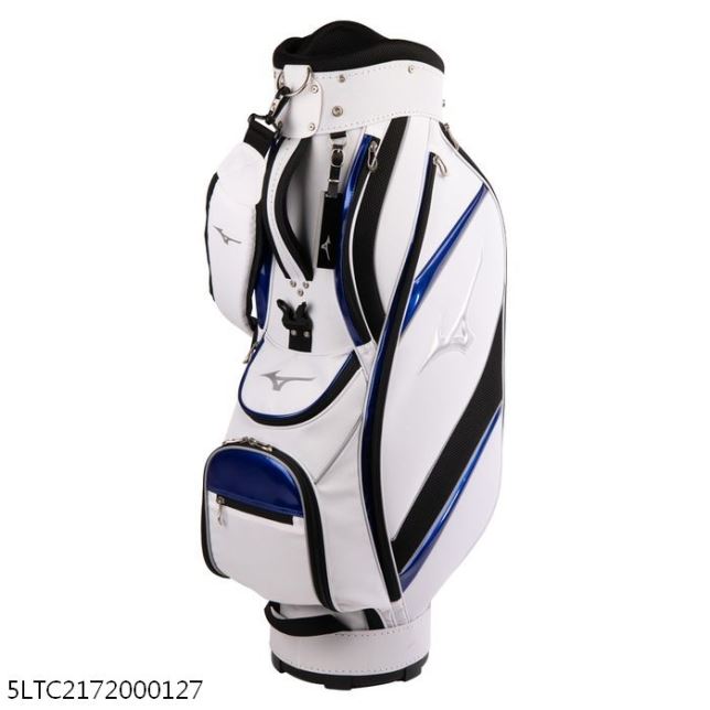 MIZUNO高爾夫球袋 5LTC217200-0127 白X寶藍