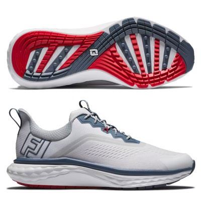FOOTJOY 56989 兩用男鞋 白藍紅
